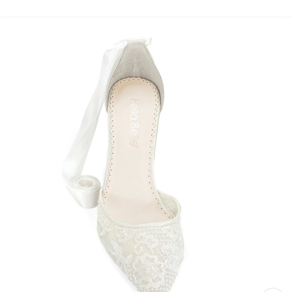 Bella Belle Penelope Ivory Wedding heels 8.5 M NWT - Picture 13 of 16
